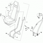 WILDCAT 4X Rear seat assembly