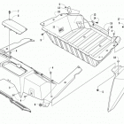WILDCAT X Red (US) Cargo box and taillight assembly