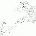 UTV700 Case  /  belt cooling assembly