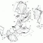 WILDCAT TRAIL XT L7e GREEN Console and floor panel assembly