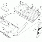 WILDCAT X BLUE Cargo box and taillight assembly