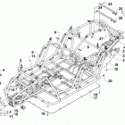 WILDCAT 4X WHITE Frame, headlights, and related parts