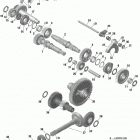 Defender MAX 05- gear box components - without lockable rear di...
