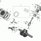 Commander - Commander Max 01- crankshaft, piston and cylinder - 1000 efi