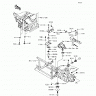 MULE PRO-DX EPS (KAF1000-EHF) Крепление двигателя