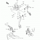 Mule SX 4X4 (KAF400-HHF) Brake pedal  /  throttle lever