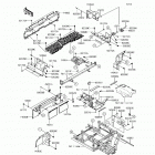 MULE PRO-DXT EPS LE (KAF1000-CHF) Детали рамы (зад.)