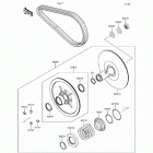 Teryx Camo (KRF800-HHF) Driven converter  /  drive belt