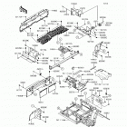 MULE PRO-DXT EPS (KAF1000-BHF) Детали рамы (зад.)