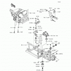 MULE PRO-DX (KAF1000-DHF) Крепление двигателя