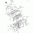 Mule SX 4X4 XC (KAF400-KHF) Крыло переднее