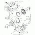 Mule 4010 4x4 SE (KAF620-THF) Front hubs  /  brakes