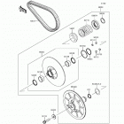Mule PRO-FXT EPS LE (KAF820-CHF) Driven converter  /  drive belt