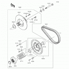 Mule SX 4X4 (KAF400-HHF) Driven converter  /  drive belt