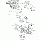 Mule PRO-FX (KAF820-EHF) Крепление двигателя