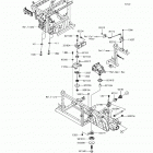 MULE PRO-DXT EPS LE (KAF1000-CHF) Крепление двигателя