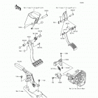 Teryx4 LE (KRT800-GHF) Brake pedal  /  throttle lever