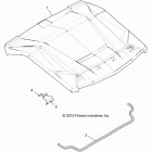 R16RGE99A7/AE/AV POLARIS GENERAL 1000 EPS Accessory, roof