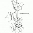 R17RHE99AU POLARIS GENERAL 1000 4P PS Body, seat asm. and slider