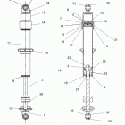 R17RHE99AU POLARIS GENERAL 1000 4P PS Suspension, rear shock internals