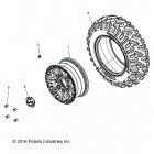 R17RHE99AU POLARIS GENERAL 1000 4P PS Колеса перед