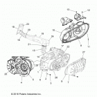 R17RTAD1A1/ED1N1 RANGER 1000 DIESEL Body, clutch cover and ducting