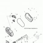 R17RT_99 RGR 1000 XP ALL OPTIONS Drive train, clutch cover and ducting