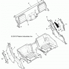 R16RGE99A7/AE/AV POLARIS GENERAL 1000 EPS Body, rear closeoff and fenders