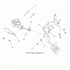 R16RTAD1A1/ED1E1 RANGER 1000 DIESEL Brakes, pedal and master cylinder mounting