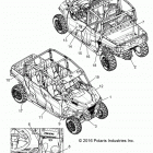 R17RHE99AU POLARIS GENERAL 1000 4P PS Кузов Наклейки