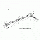 R16RTAD1A1/ED1E1 RANGER 1000 DIESEL Drive train, front gearcase internals