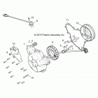 R16RGE99A7/AE/AV POLARIS GENERAL 1000 EPS Engine, stator and flywheel