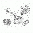 R16RTAD1A1/ED1E1 RANGER 1000 DIESEL Body, clutch cover and ducting