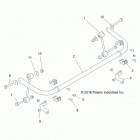 Z17VFE99AM/AW/LW/M99AB RZR XP 4 1000 Suspension, stabilizer bar, rear