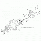 Z17VFE99AM/AW/LW/M99AB RZR XP 4 1000 Suspention, rear carrier