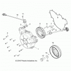 Z17VCE87AB/AK RZR 4 900 Engine, stator and cover