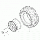 Z17VFE99AM/AW/LW/M99AB RZR XP 4 1000 Колесо заднее