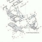 Z17VD_99AB/AK/AM/AW/LW/AZ RZR XP 1000 Chassis, main frame and skid plates