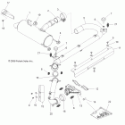 R09VH76 RANGER RZR 800 EFI ALL OPTIONS Engine, exhaust system