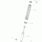 R10VH76 ALL OPTIONS/VY76AZ RANGER RZR 800 EFI Suspension, front shock mounting