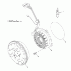 R09HH50AG/AR RANGER 4X4 500 EFI Engine, flywheel and stator