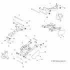 R09VH76 RANGER RZR 800 EFI ALL OPTIONS Suspension, rear control arms