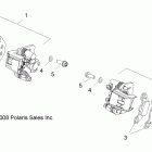 A09VA17AA/AD RANGER RZR 170 Brakes, caliper, front