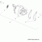 A09VA17AA/AD RANGER RZR 170 Brakes, caliper, rear
