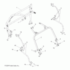 R10VH76 ALL OPTIONS/VY76AZ RANGER RZR 800 EFI Chassis, cab frame and side bars