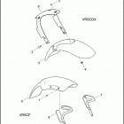 VRSCF 1HPH V-ROD MUSCLE (2013) FENDERS, FRONT
