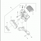 VRSCF 1HPH V-ROD MUSCLE (2013) BRAKE CALIPER, REAR