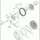 FXDL 103 1GNM LOW RIDER 103 (2017) WHEEL, REAR, LACED
