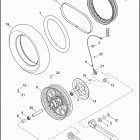 XL1200CB 1LK3 1200 CUSTOM LIMITED B (2017) WHEELS, REAR, LACED - XL1200C, XL1200CB
