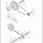 FLHTP 1FMC ELECTRA GLIDE STANDARD POLICE (2017) BELT, CHAINS AND SPROCKETS